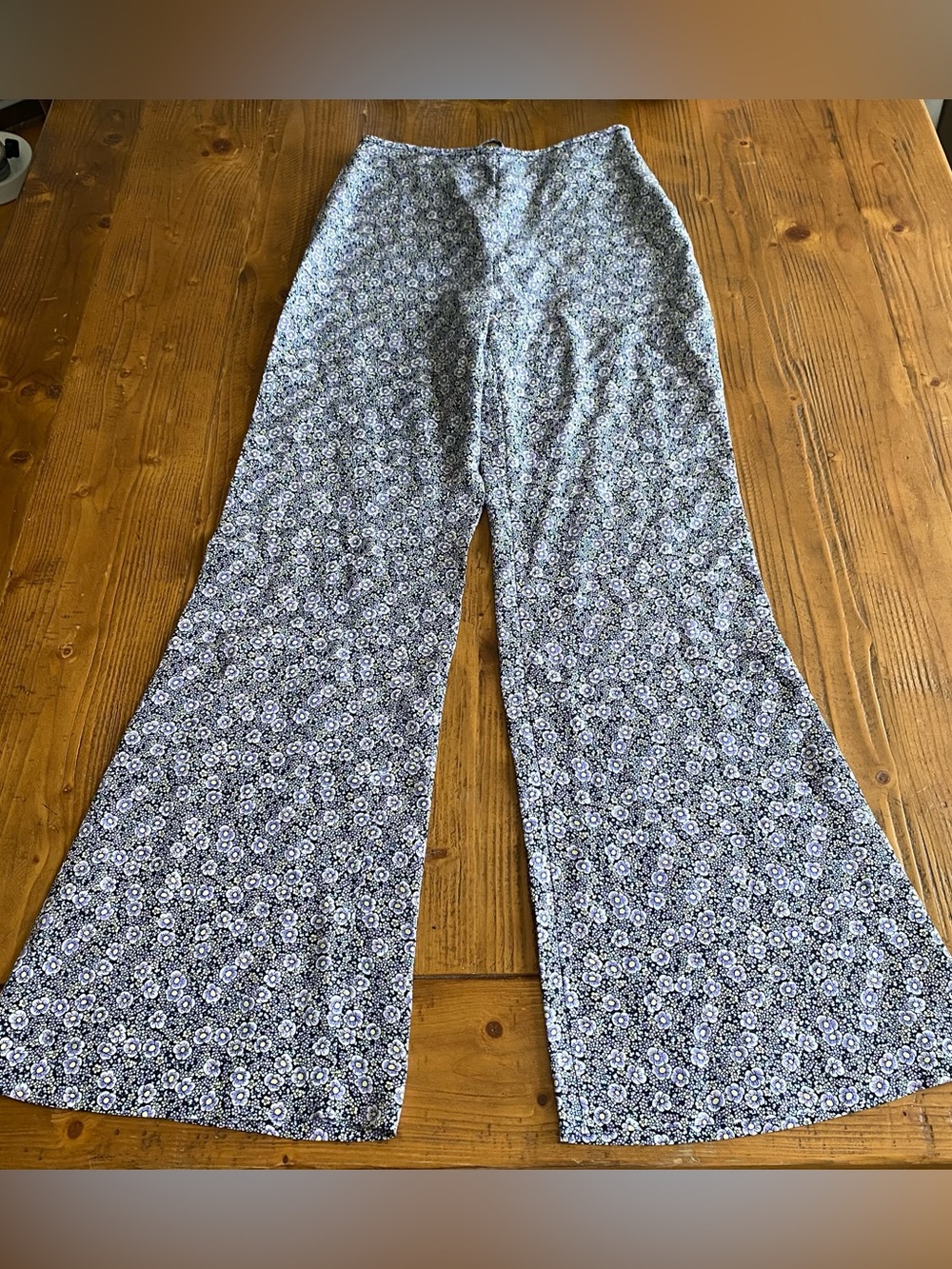 NWOT Rebecca Taylor Floral Wide-Leg Silk Pants